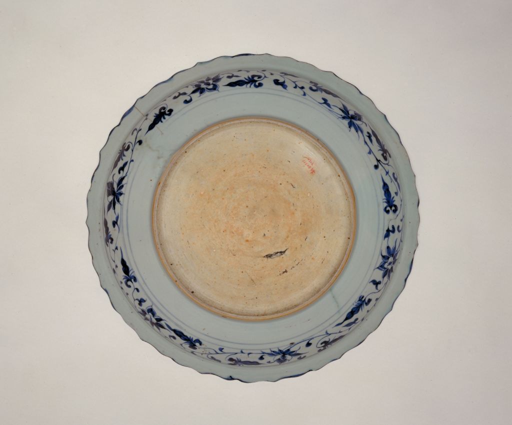 图片[3]-Jingdezhen kiln blue and white phoenix and unicorn plate-China Archive